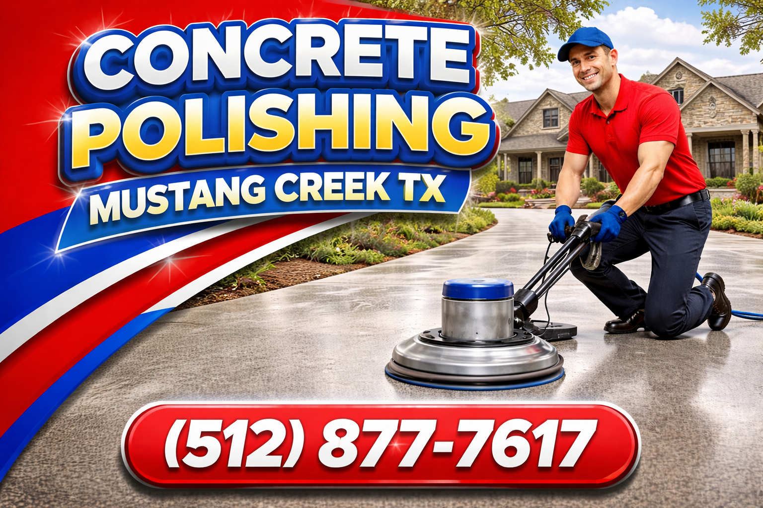 Concrete Polishing in Mustang Creek