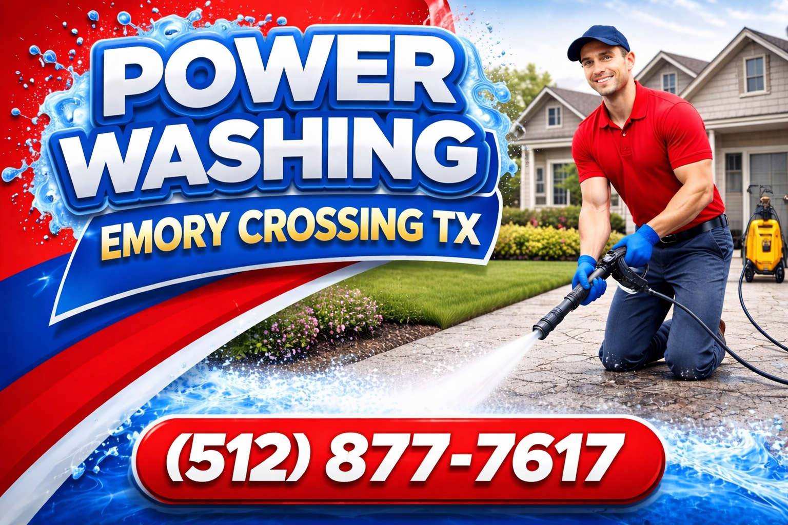 Power Washing in Emory Crossing