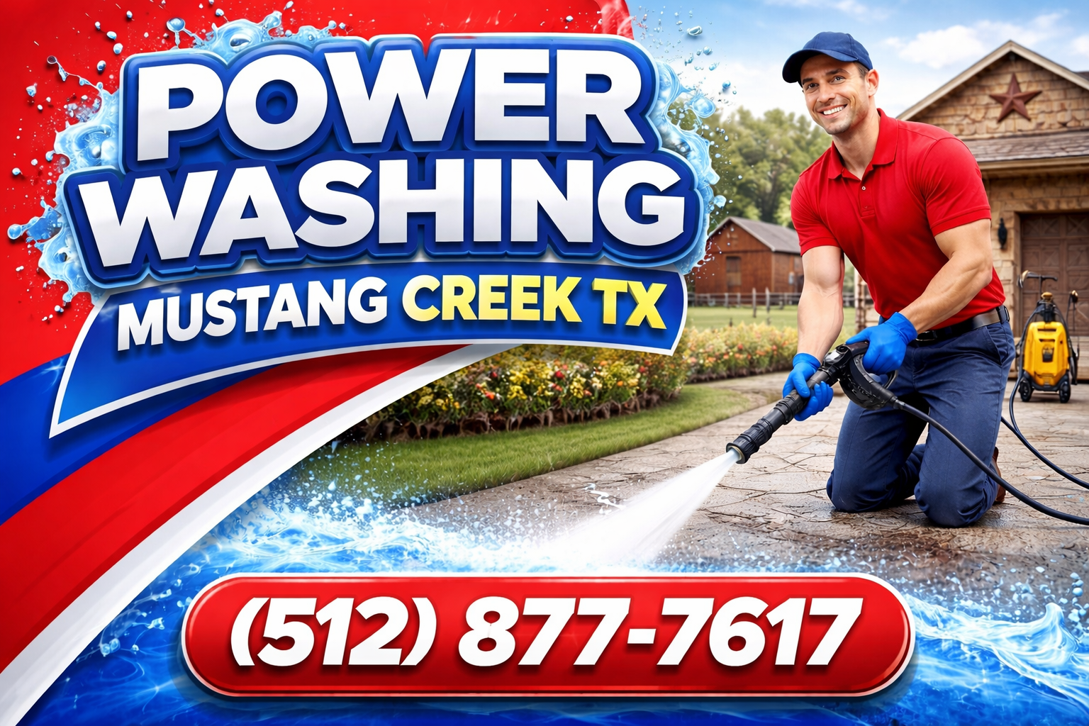 Power Washing in Mustang Creek