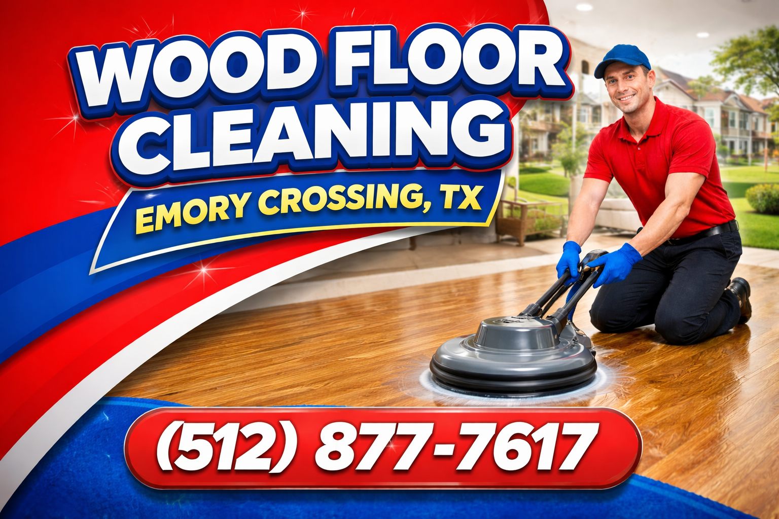 Wood Floor Cleaning in Emory Crossing